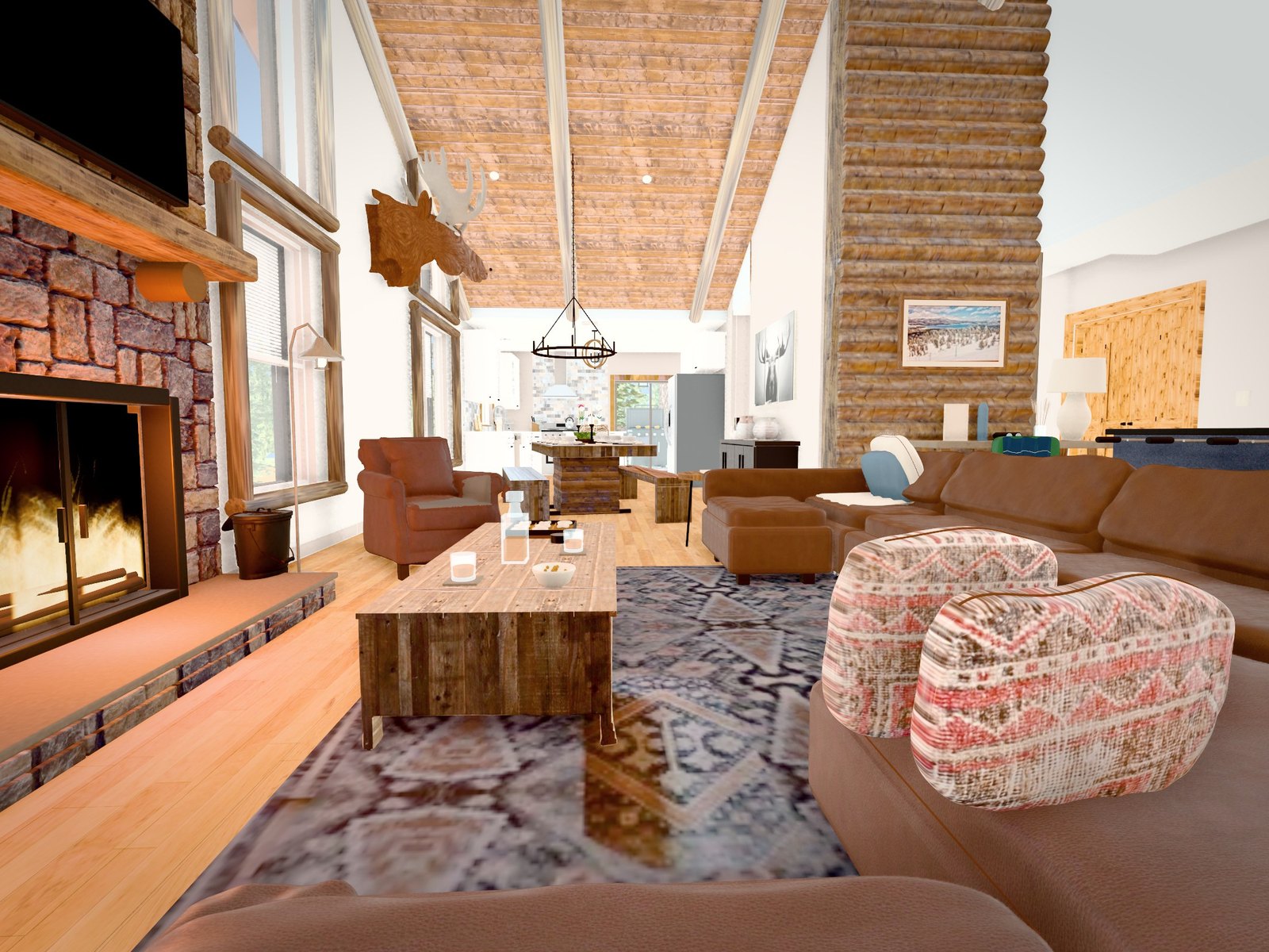 Teddy's great room, Big Bear Lake